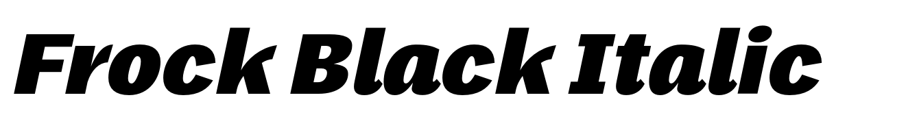 Frock Black Italic